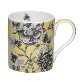Royal Worcester 英國骨瓷馬克杯 - Sanderson設計款(黃)