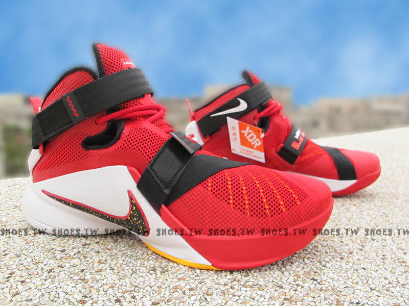 Shoestw【749420-606】NIKE LEBRON SOLDIER IX EP 士兵 紅黑