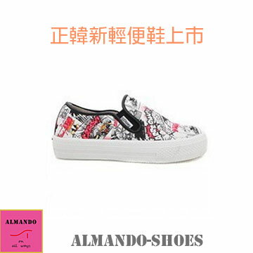 ALMANDO-SHOES★可愛卡通休閒布鞋★平底休閒鞋 正韓空運