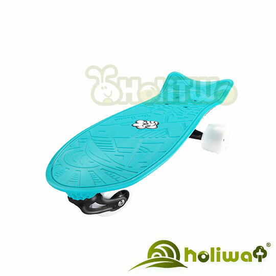 【Holiway】MIT BeeBoard 衝浪滑板蜜蜂板-藍色加碼送運動水壺