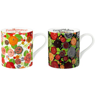 浪漫玫瑰骨瓷馬克杯(Julie Dodsworth 設計款)
