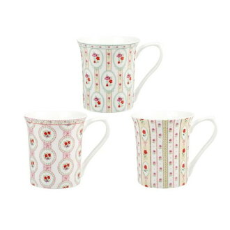 Cameo花朵浮雕系列骨瓷馬克杯