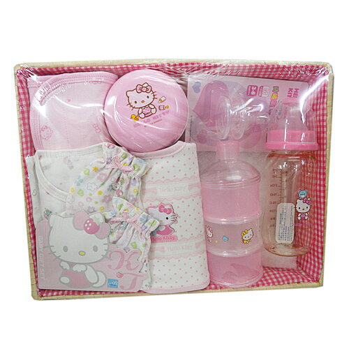 【真愛日本】15073000001	新生兒禮盒組-四季 三麗鷗 Hello Kitty 凱蒂貓 禮盒組 嬰兒組
