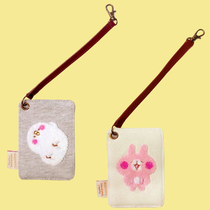 【多點創意日本】日本P助與小兔布製票夾，米色與灰色兩色