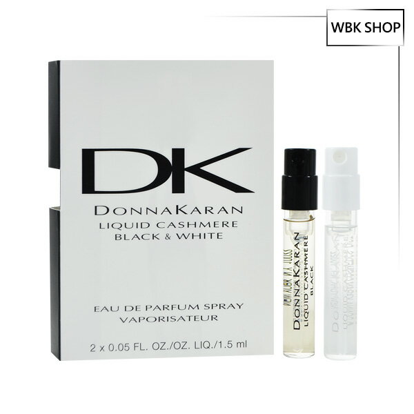 【WBK SHOP】Donna Karan Liquid Cashmere Black & White 女性淡香精 針管小香 1.5mlx2