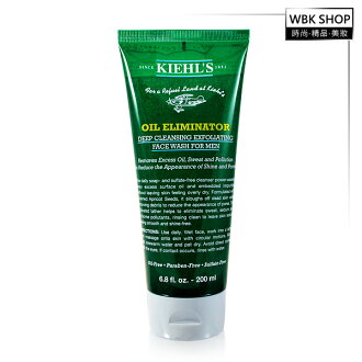 【WBK SHOP】Kiehl's 契爾氏 終極油光清爽潔面膠 Oil Eliminator 200ml(男性)