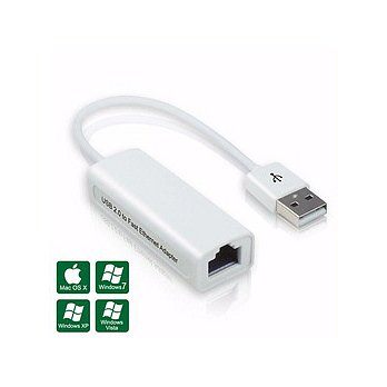 [良基電腦] USB 2.0 轉 RJ-45 高速網路卡 - 支援 MAC 系統 [天天3C]  