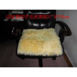 椅墊/沙發座墊/羊毛座墊/皮毛一體羊毛座墊50*50