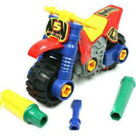 兒童玩具益智 培養組裝能力 鍛煉邏輯思維 拆裝摩托車-7701005
