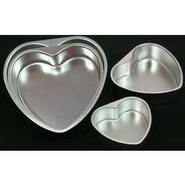 6寸心形固底模具 心形蛋糕模具 烘焙蛋糕模具 烤箱用 布丁模具-7201005