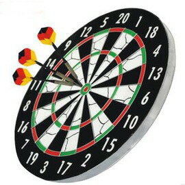 飛鏢 飛鏢盤 硬質飛鏢靶 飛鏢盤套裝 專業飛標盤送鏢針 12寸6支鏢/娛樂針 -7801001