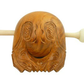 【木魚-櫸木-3寸舊花】精品櫸木木魚(3寸舊花) 送木魚墊 佛教用品-7501002