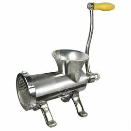 【絞肉機-手動-不銹鋼-22號】商用絞肉機 碎肉絞菜機 經久耐用可絞雞架(24*18,進料口徑10*13,出肉板孔徑4.5cm)-8001004
