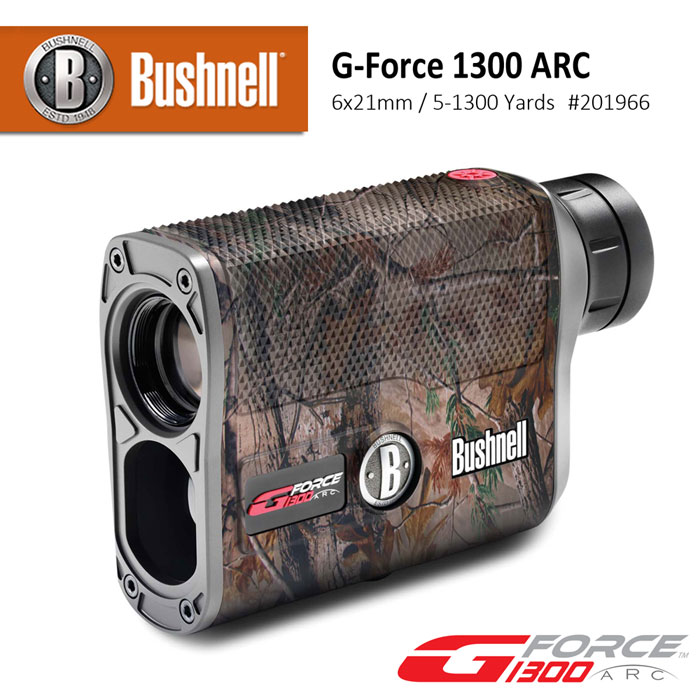 【美國 Bushnell 倍視能】G-Force 1300 ARC Camo 6x21mm 雷射測距望遠鏡 #201966 (公司貨)