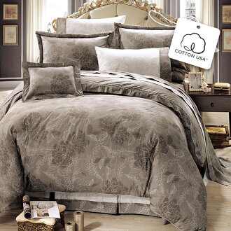 【鴻宇HONGYEW】美國棉/台灣製/300織/100%精梳棉/奧麗薇亞/雙人七件式床罩組