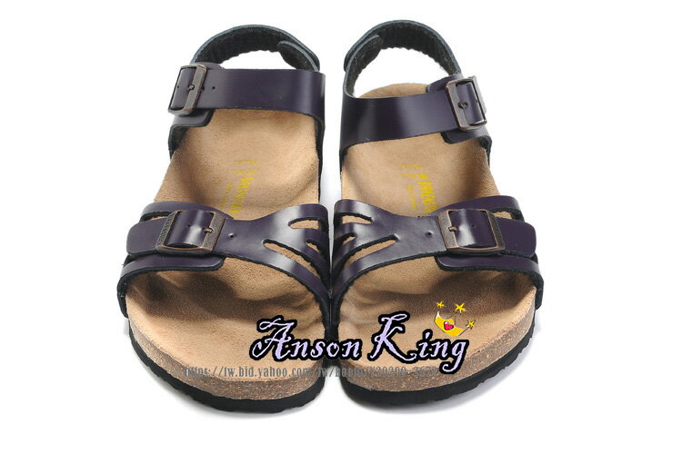 [Anson King]Outlet正品代購birkenstock Bali系列 男女款 真皮 懶人涼拖鞋 深紫色
