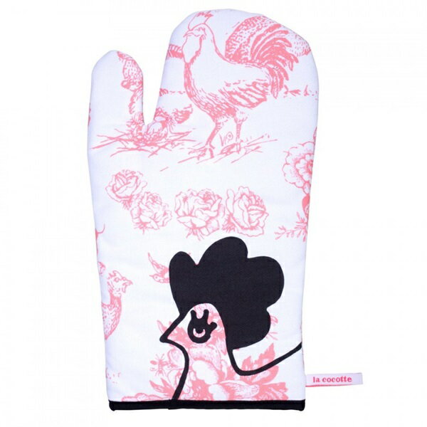《法國 La Cocotte Paris》Pink Cocotte Jouy Oven glove 隔熱手套