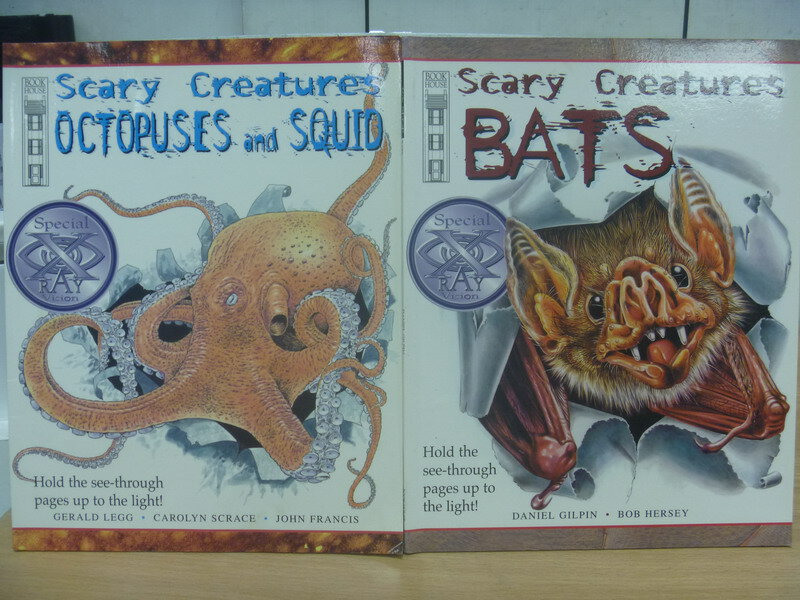 【書寶二手書T1／語言學習_PAE】Bats_Octopuses and Squid2本合售