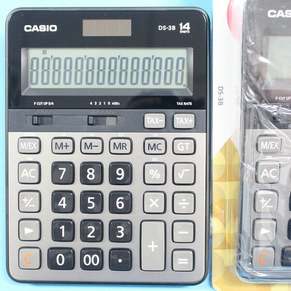 CASIO卡西歐 DS-3B 14位數桌上型商用計算機(原DS-3TS最新版)/一台入{定1800}~全新品 保固一年