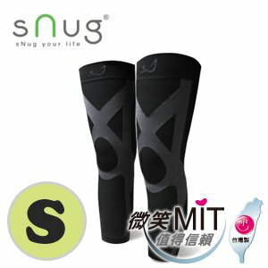 【微笑MIT】sNug/斯傑利-運動壓縮全腿套 C013(黑/S)02900502-00010