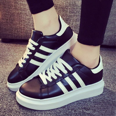 休閒鞋 經典三線厚底運動風休閒鞋【S1173】☆雙兒網☆