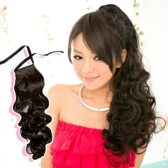 ☆雙兒網☆綁馬尾造型超長82公分髮量超多【LW7956AE】英式高貴女皇超長捲綁式馬尾