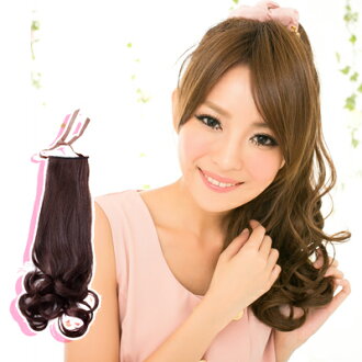 ☆雙兒網☆梨花款馬尾假髮長60公分髮量超多【7956L】森林系浪漫梨花捲綁式馬尾髮片