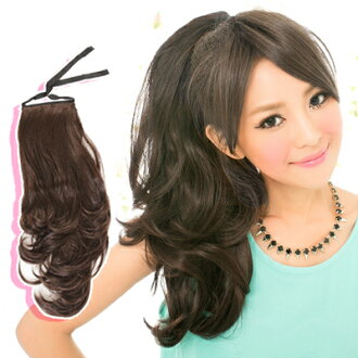 ☆雙兒網☆綁馬尾造型長58公分髮量超多【A7956M】優雅公主微捲造型綁式馬尾髮片