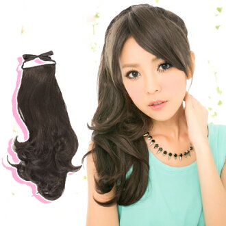 ☆雙兒網☆綁馬尾造型長58公分髮量超多【A7956M】優雅公主微捲造型綁式馬尾髮片