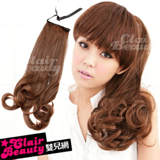 ☆雙兒網☆梨花款馬尾假髮長60公分髮量超多【7956L】森林系浪漫梨花捲綁式馬尾髮片
