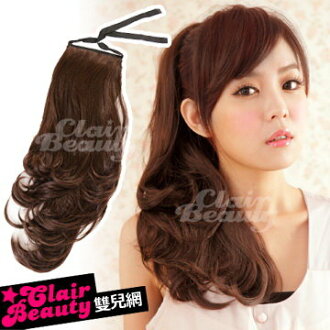 ☆雙兒網☆綁馬尾造型長58公分髮量超多【A7956M】優雅公主微捲造型綁式馬尾髮片