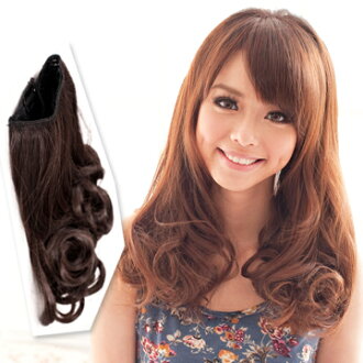 ☆雙兒網☆超寬超厚髮量多變身日系女孩VIVI雜誌風【AMF011】一片式梨花頭立體浪漫捲髮片