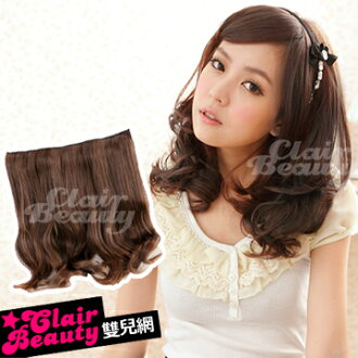 ☆雙兒網☆超寬超厚髮量多變身日系女孩VIVI雜誌風【AMF011】一片式梨花頭立體浪漫捲髮片
