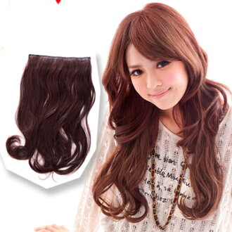 ☆雙兒網☆HOT!材質再升級新耐熱假髮【AMF023】耐熱纖維-日系甜心微捲接髮片