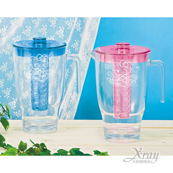 X射線【C010001】Hello Kitty塑膠冷水壺2L，水瓶/水瓶/水罐