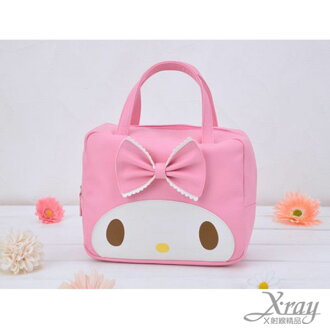 X射線【C012802】美樂蒂大臉手提包景品,收納包/肩背包/手提包/包包