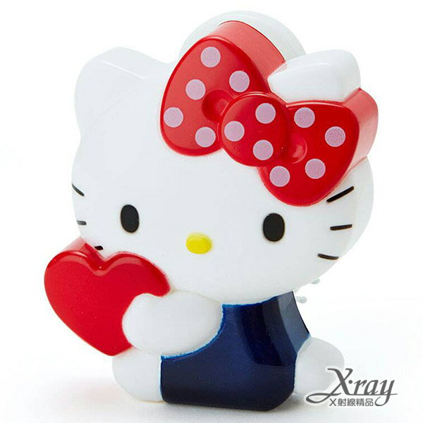 X射線【C164136】Hello Kitty造型折疊髮梳(附鏡子)，造型梳/攜帶方便/旅遊小物/生日送禮