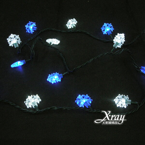 X射線【X100013】50燈LED雪花線燈+IC，聖誕樹/LED燈/聖誕燈/裝飾燈/燈飾/造型燈/聖誕佈置/聖誕樹