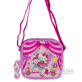X射線【C067892】Hello Kitty斜背包(粉.馬戲團),逛街/旅遊/休閒/出遊/旅行/開學必備/斜背袋/側背包/隨身包