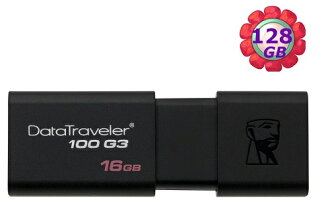 Kingston 128GB 128G 金士頓【DT100G3】Data Traveler 100 G3 DT100G3/128GB USB 3.0 原廠保固 隨身碟