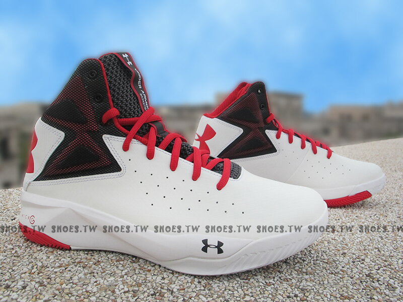 Shoestw【1264224-100】UNDER ARMOUR UA 籃球鞋 白黑紅 CURRY SC30