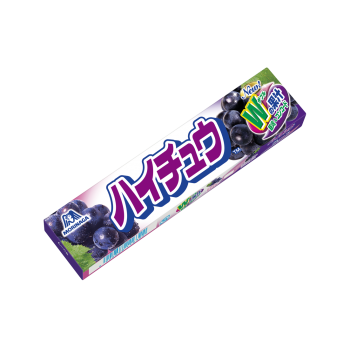 [日本空運限定發售]MORINAGA森永嗨啾果汁條糖-葡萄 12粒入(55.2g)