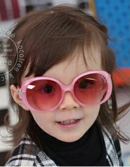 Kocotree◆超酷明星兒童防紫外線護目太陽眼鏡-粉色