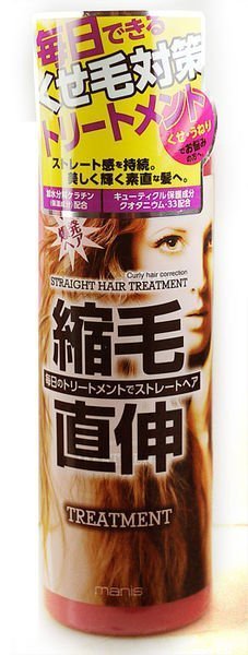 《香水樂園》日本 MANIS 縮毛直伸 捲毛對策潤髮乳 450ML