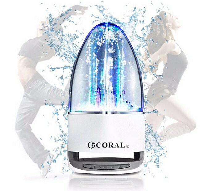 CORAL 噴泉式LED炫彩水舞藍芽喇叭 M12010  
