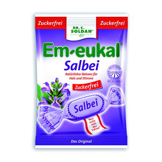 德國 索丹潤喉糖 無糖系列 鼠尾草糖 75G【美十樂藥妝保健】