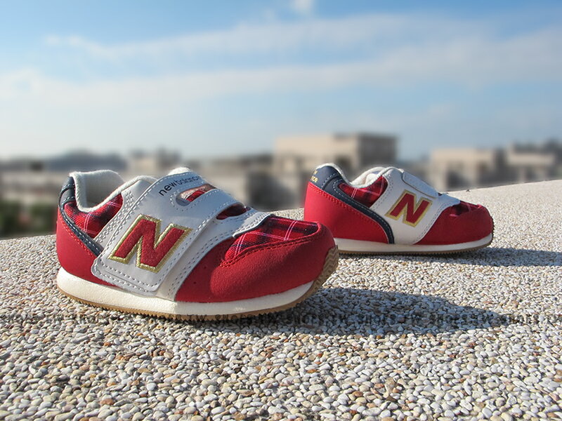 Shoestw【FS996CCI】NEW BALANCE 996 學布鞋 童鞋 運動鞋 小童 紅格紋