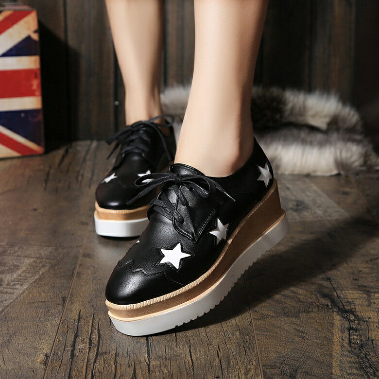 2015魅力新款~韓味한 맛步步星想事成可愛女孩厚底粗跟高跟包鞋七天預購+現貨