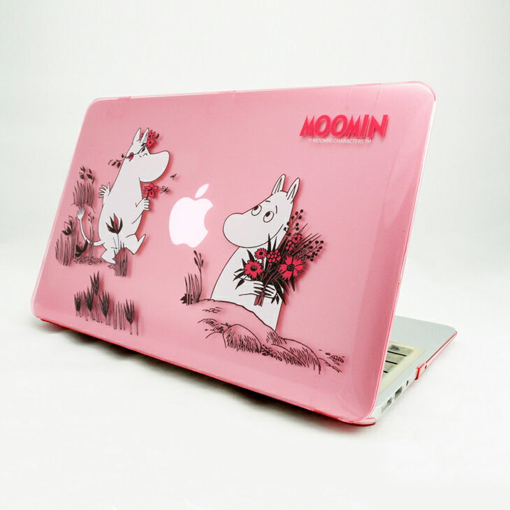 Moomin嚕嚕米正版授權 - Macboo水晶殼：【 獻上我的愛(粉) 】《 Macbook Air / Pro / Retina   11.6