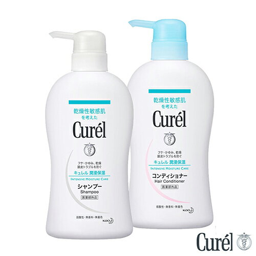 珂潤 Curel 溫和潔淨洗髮精420ml+溫和滋養潤髮乳420ml